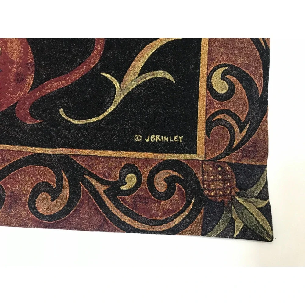 Vintage French Stunning Tapestry Flowers Tapestry Home Decor 100% Cotton 51x39